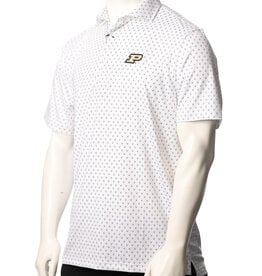 PURDUE GOLF COLLECTION PGC TOUCHDOWN PRINT POLO