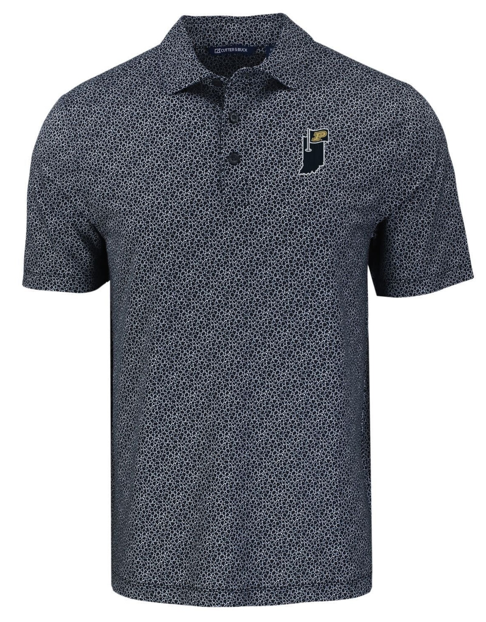CUTTER & BUCK CB 1304 PIKE ECO PEBBLE PRINT POLO