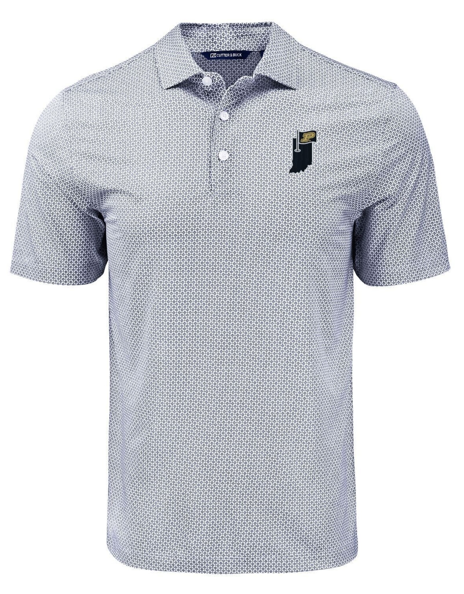 CUTTER & BUCK CB 1343 PIKE DIAMOND DOT PRINT POLO