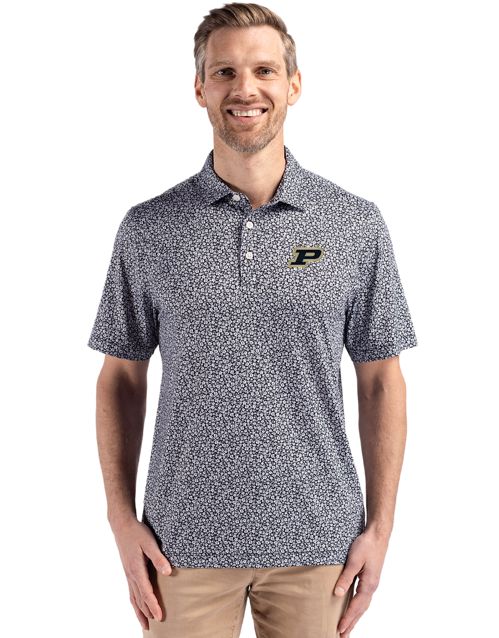 CUTTER & BUCK CB 1344 PIKE ECO FLORA PRINT POLO