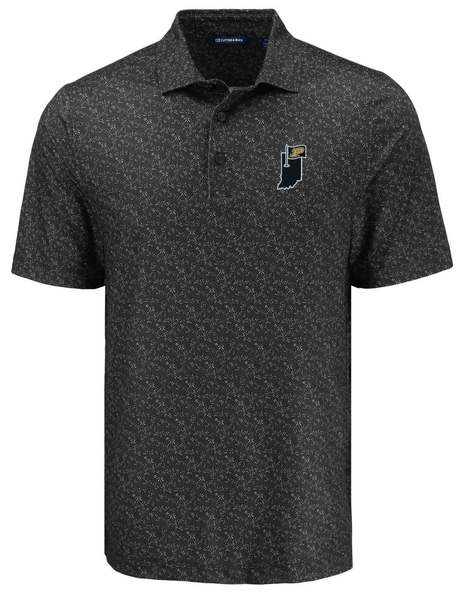 CUTTER & BUCK CB 1391 PIKE FERN PRINT POLO