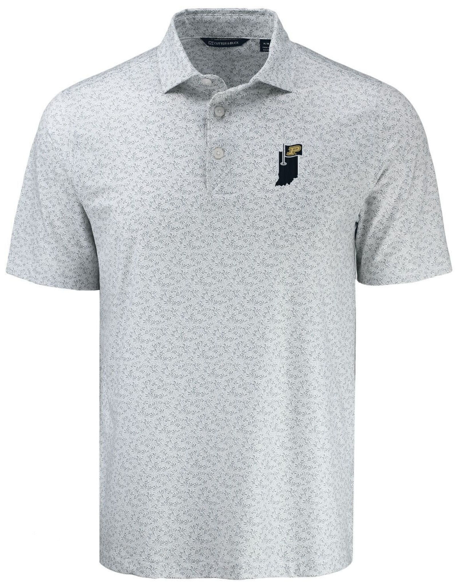 CUTTER & BUCK CB 1391 PIKE FERN PRINT POLO