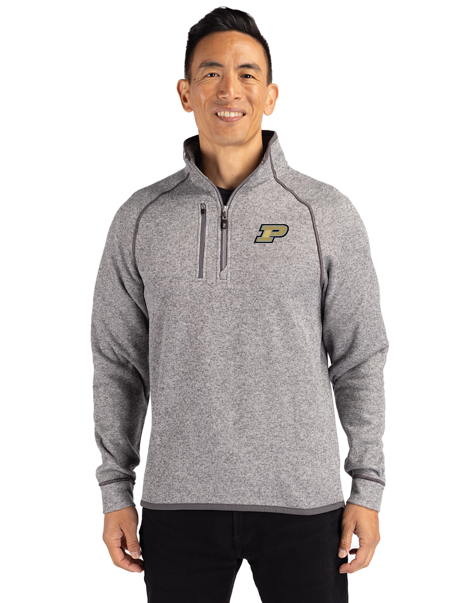 CUTTER & BUCK CB 0049 MAINSAIL KNIT SWEATER 1/2 ZIP