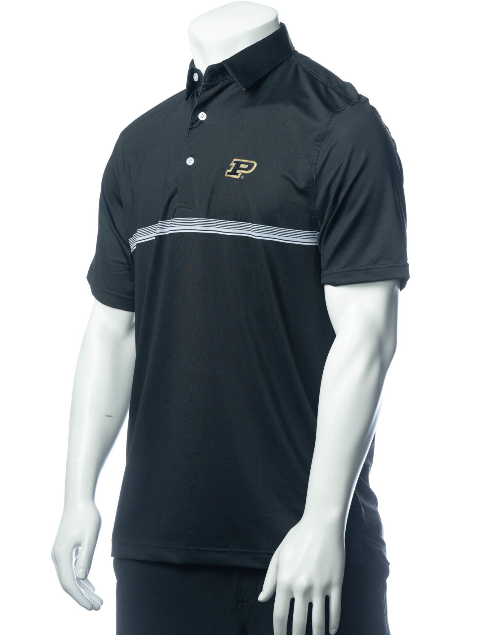 PURDUE GOLF COLLECTION PGC HAMILTON STRIPE POLO