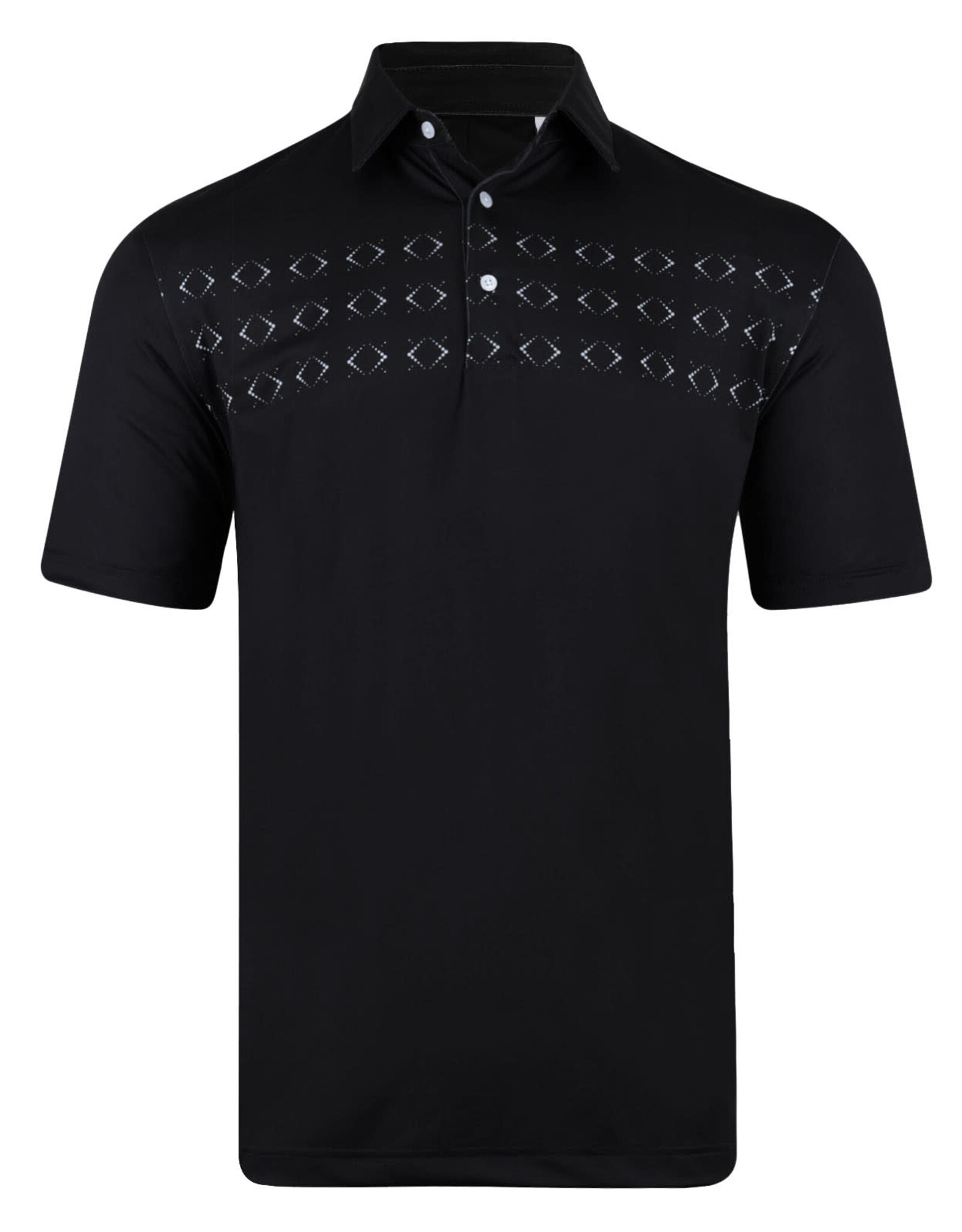 PURDUE GOLF COLLECTION PGC JUSTIN DOT ARGYLE ECOTEC POLO