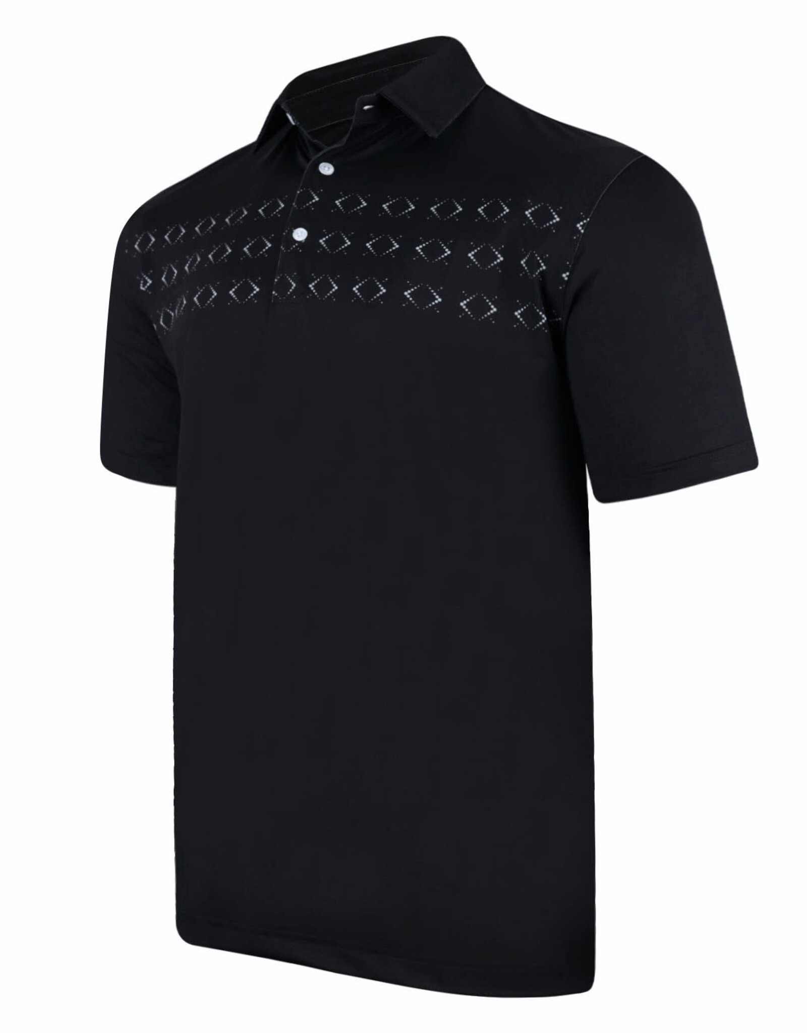 PURDUE GOLF COLLECTION PGC JUSTIN DOT ARGYLE ECOTEC POLO