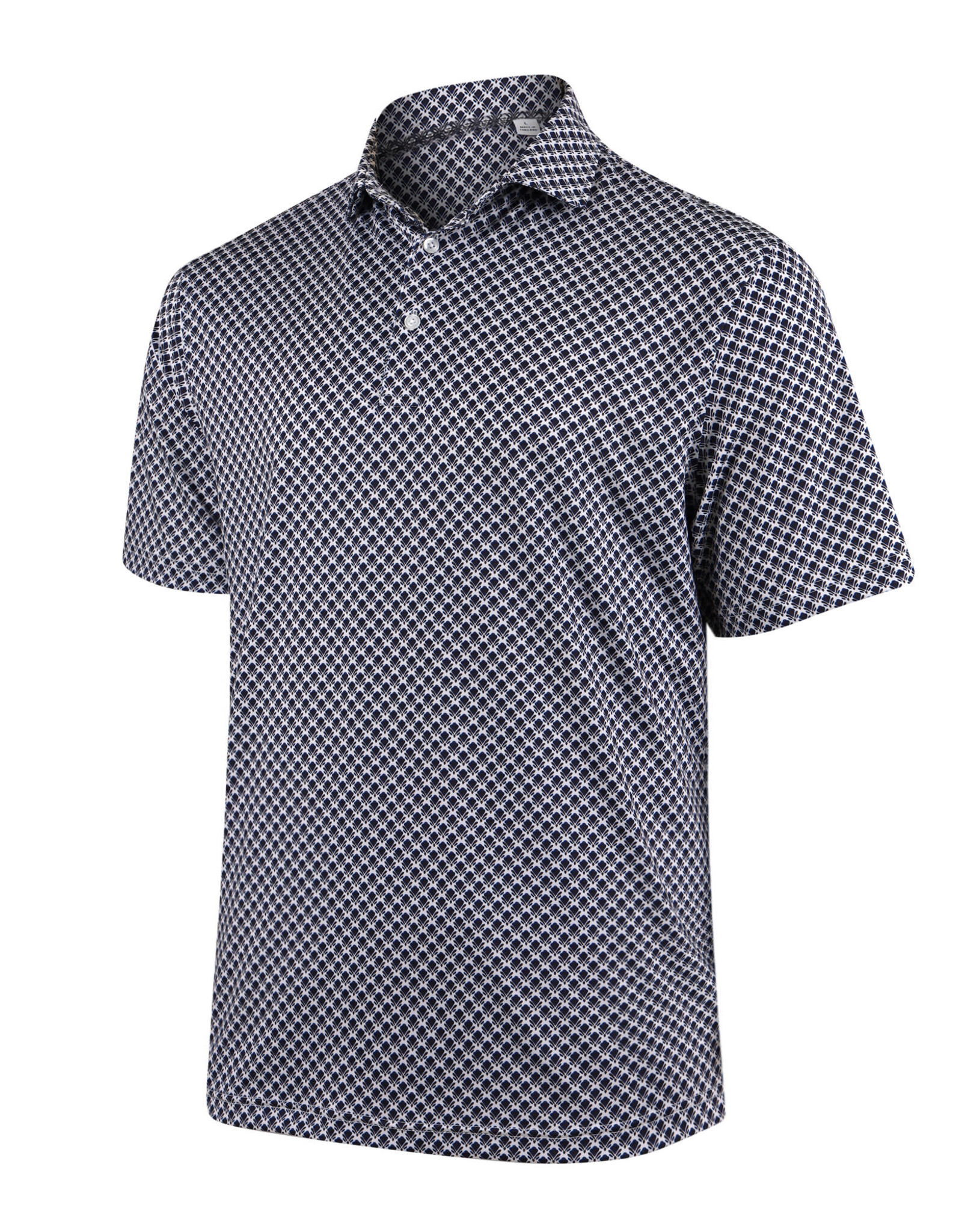 PURDUE GOLF COLLECTION PGC THE PANTHEON PRINT POLO