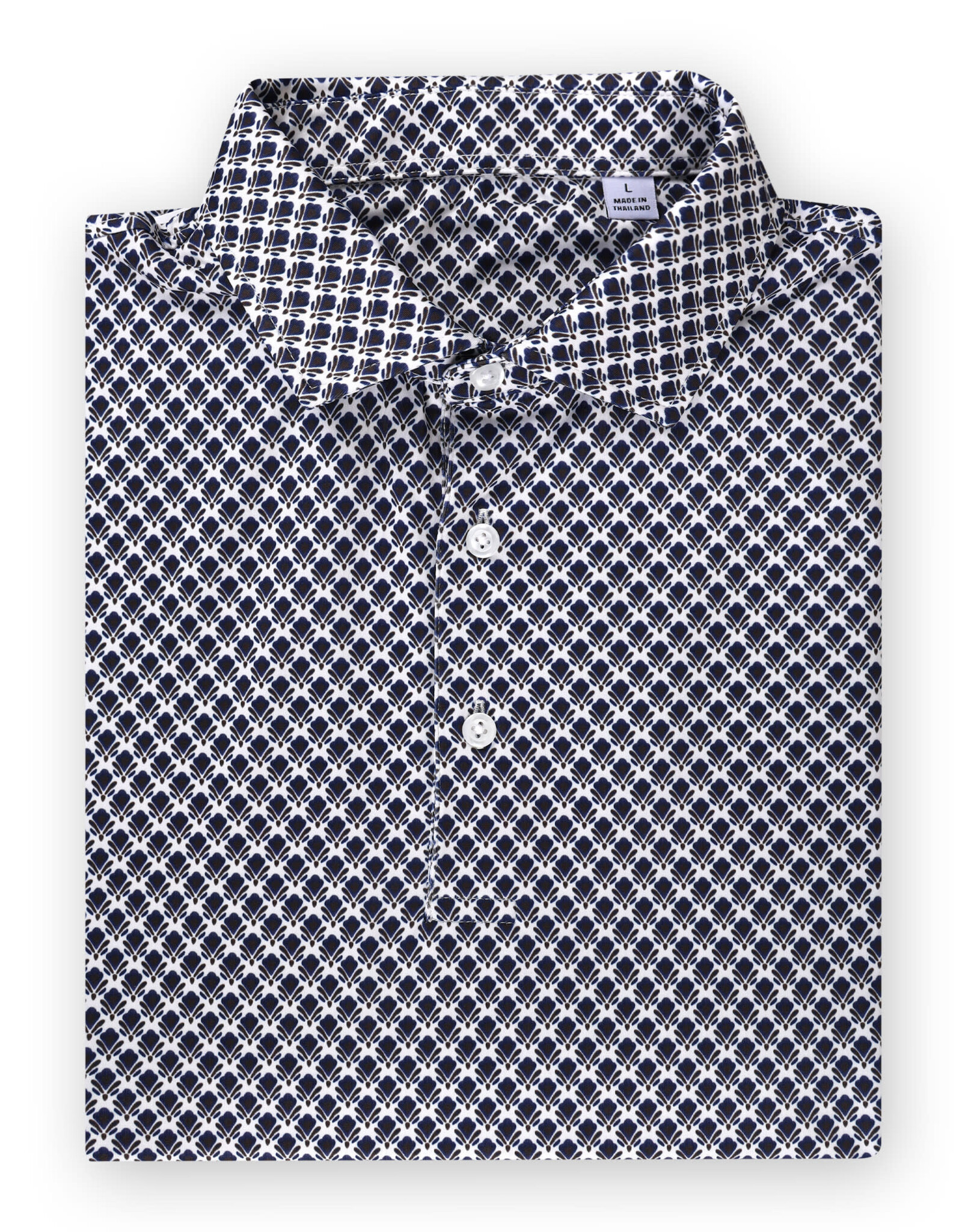 PURDUE GOLF COLLECTION PGC THE PANTHEON PRINT POLO