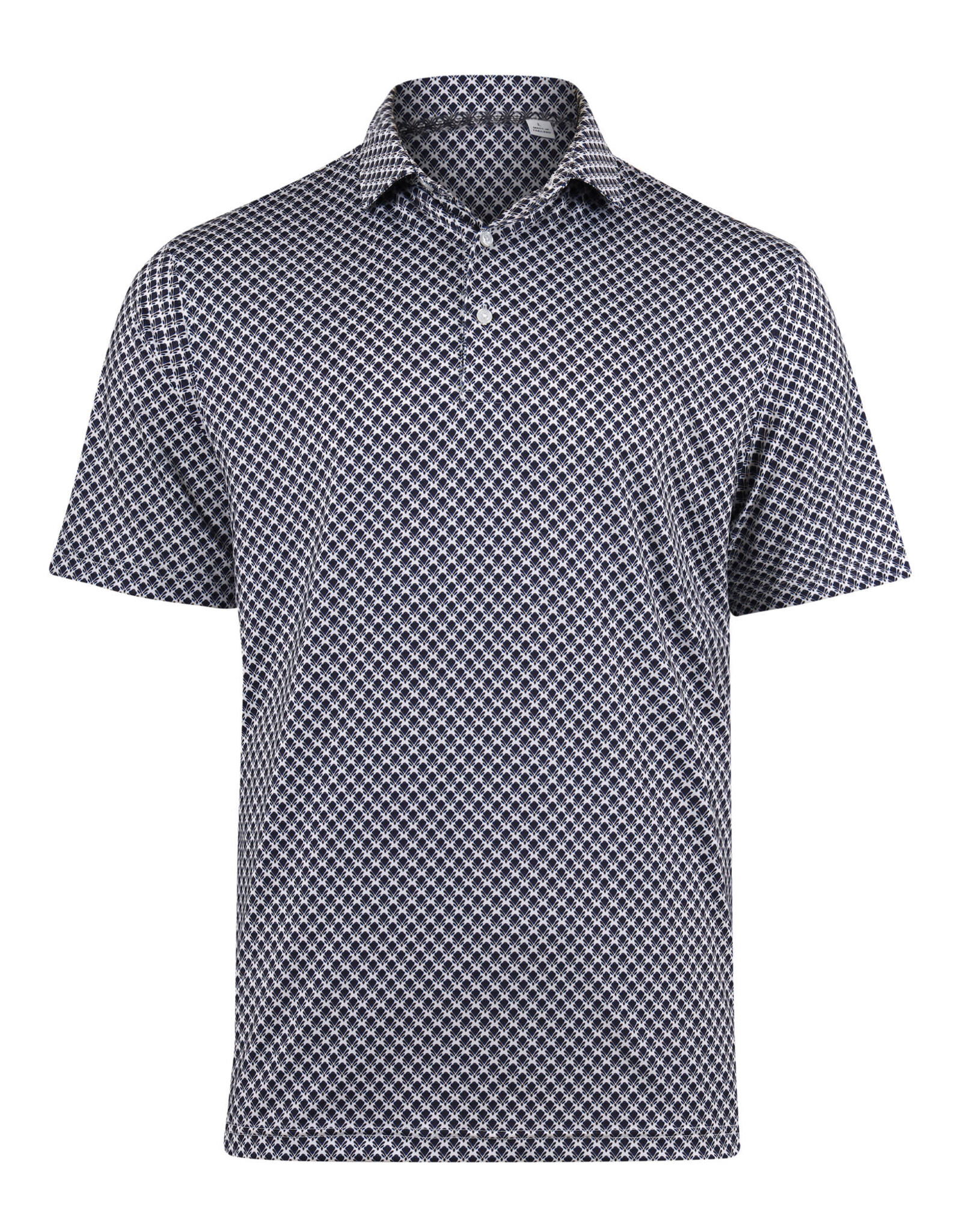 PURDUE GOLF COLLECTION PGC THE PANTHEON PRINT POLO