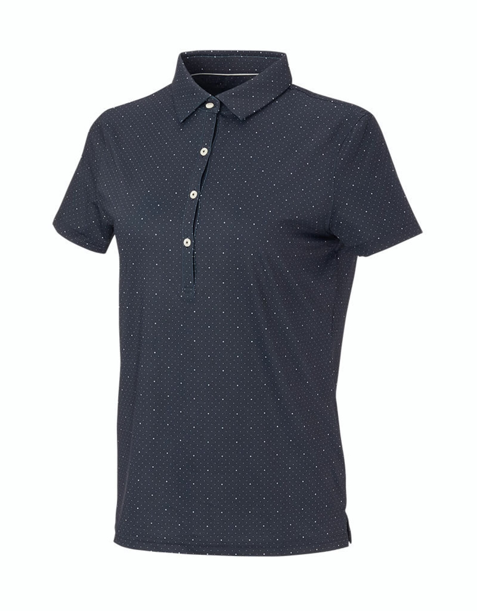 PURDUE GOLF COLLECTION PGC WOMEN'S SKYWALKER DOT ECOTEC POLO