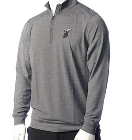 PURDUE GOLF COLLECTION PGC BUTTER STRIPE 1/2 ZIP