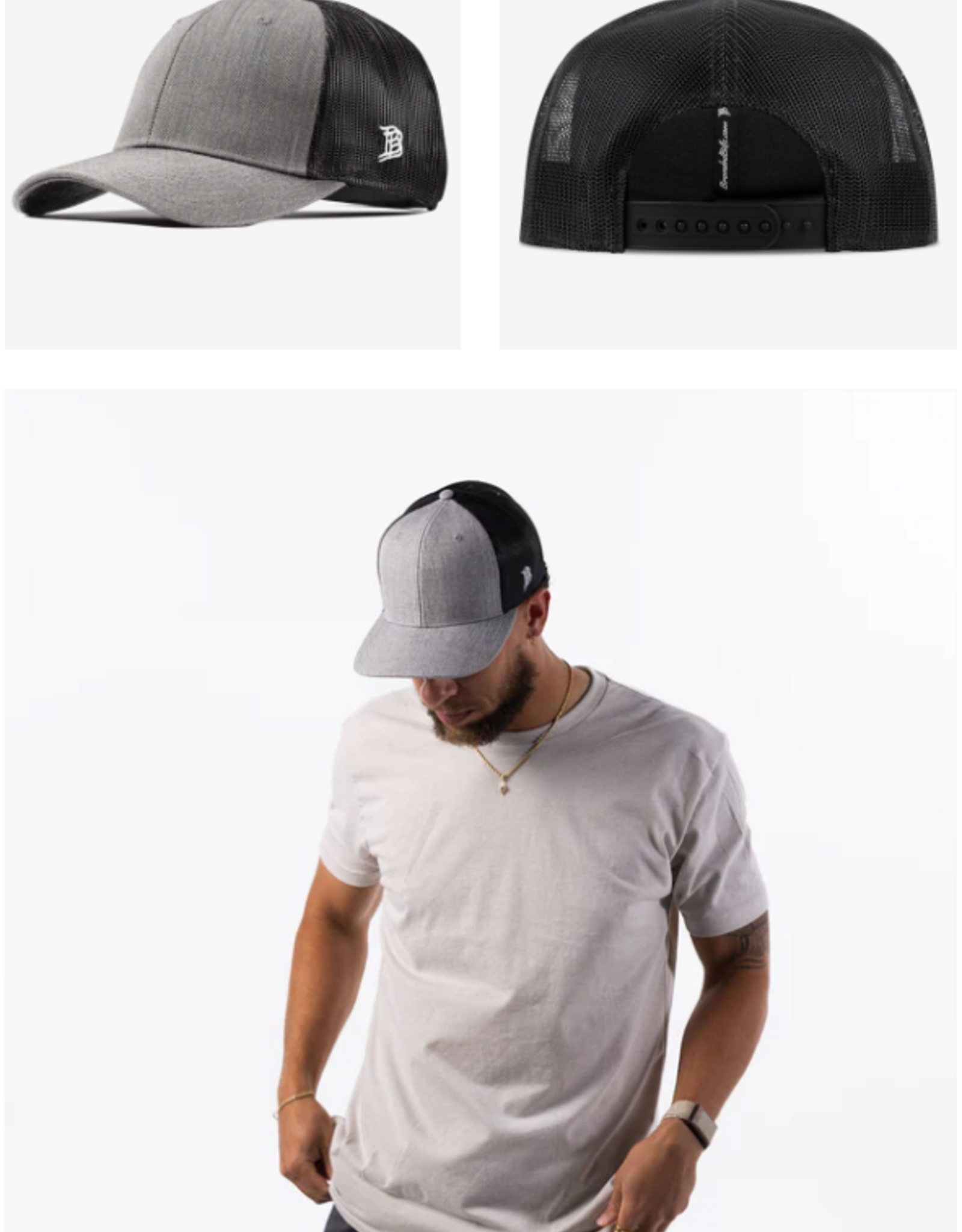 BRANDED BILLS BB CURVED TRUCKER HAT