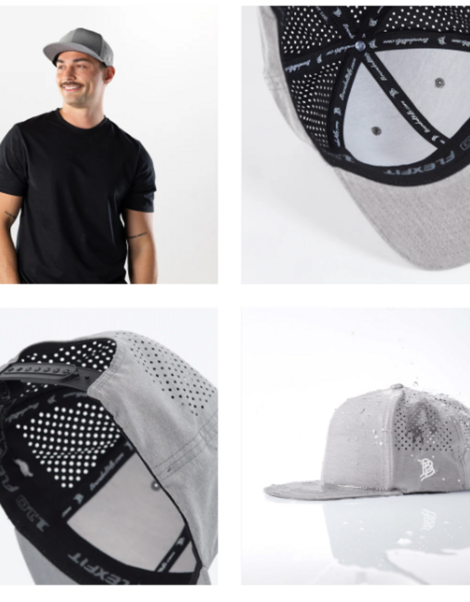 BRANDED BILLS BB FLAT-BILL PERFORMANCE HAT