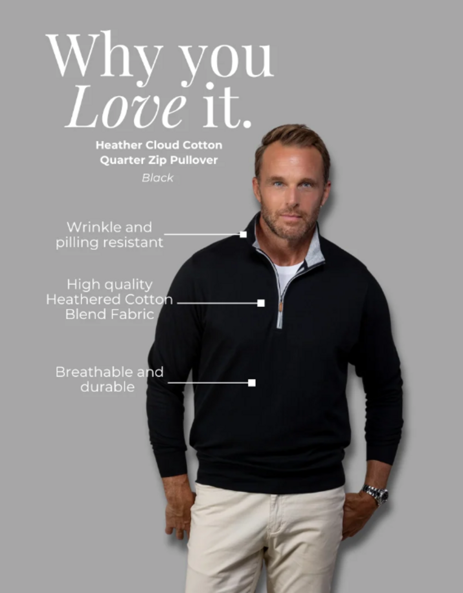 COLLARS & Co. C&C CLOUD COTTON PULLOVER