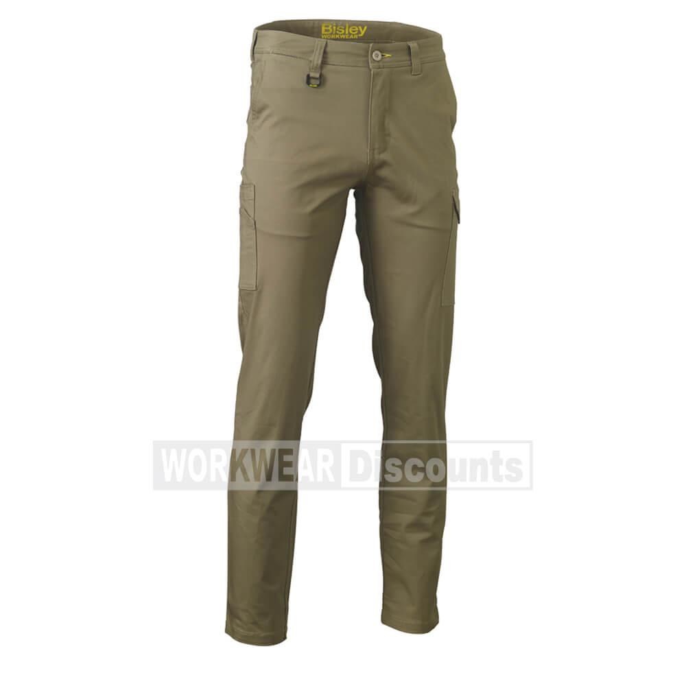 Bisley BPC6008 Stretch Cotton Drill Cargo Pants Workwear Discounts