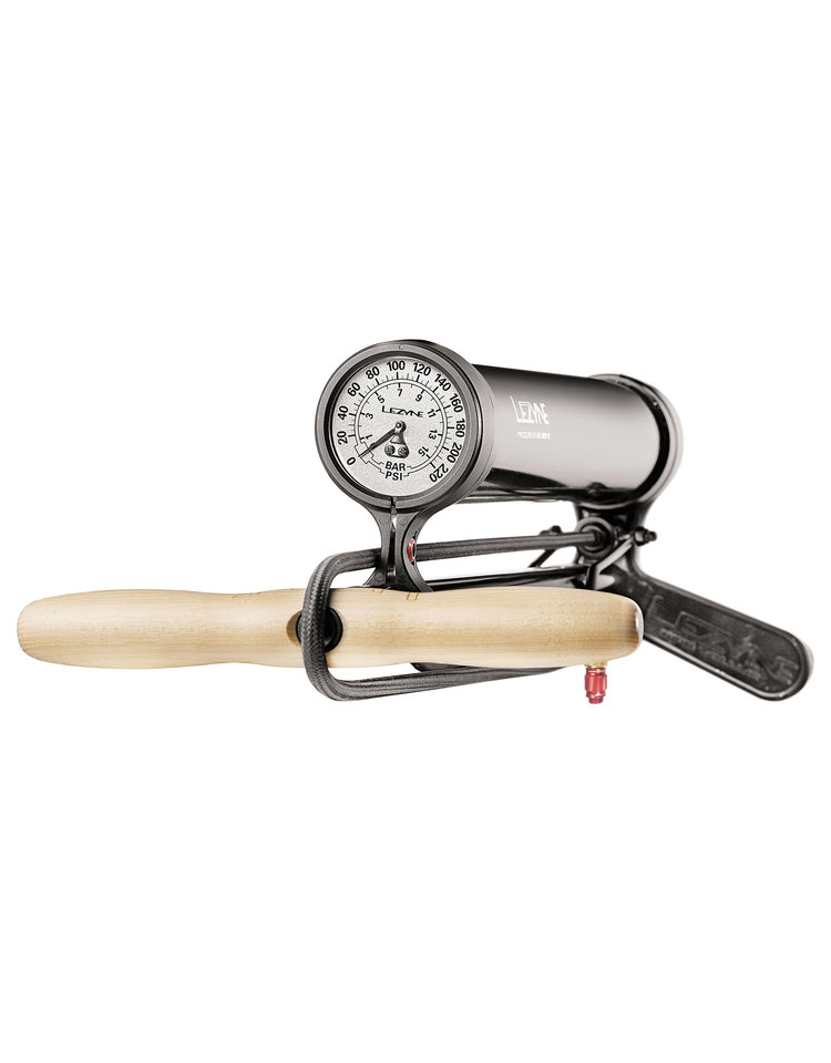 Lezyne Lezyne, Pressure Over Drive 2.5", Pompe à pied, ABS-1 Pro Chuck, 220psi, Noir