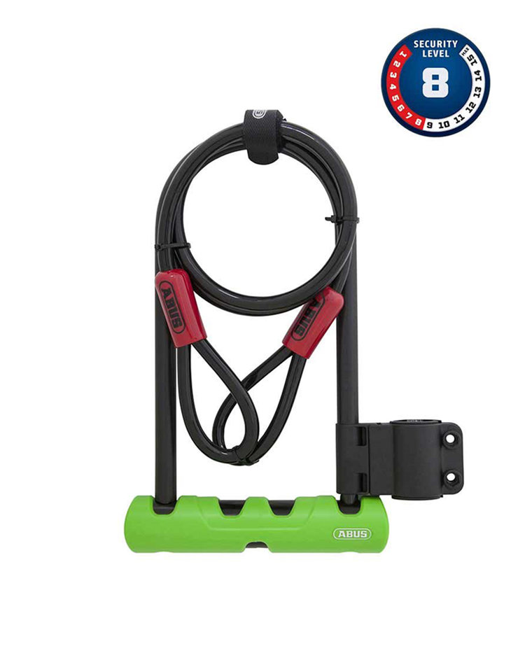 Abus Abus, Ultra 410 + Cobra, Cadenas en U et câble, 12mm x 170mm x 230mm (12mm x 6.7'' x 9''), Câble 10mm x 120cm (10mm x 4'), SH34