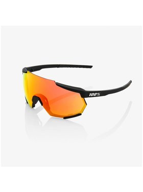 100 Percent 100% Lunettes Racetrap - Soft Tact Black - HiPER Red Multilayer Mirror Lens