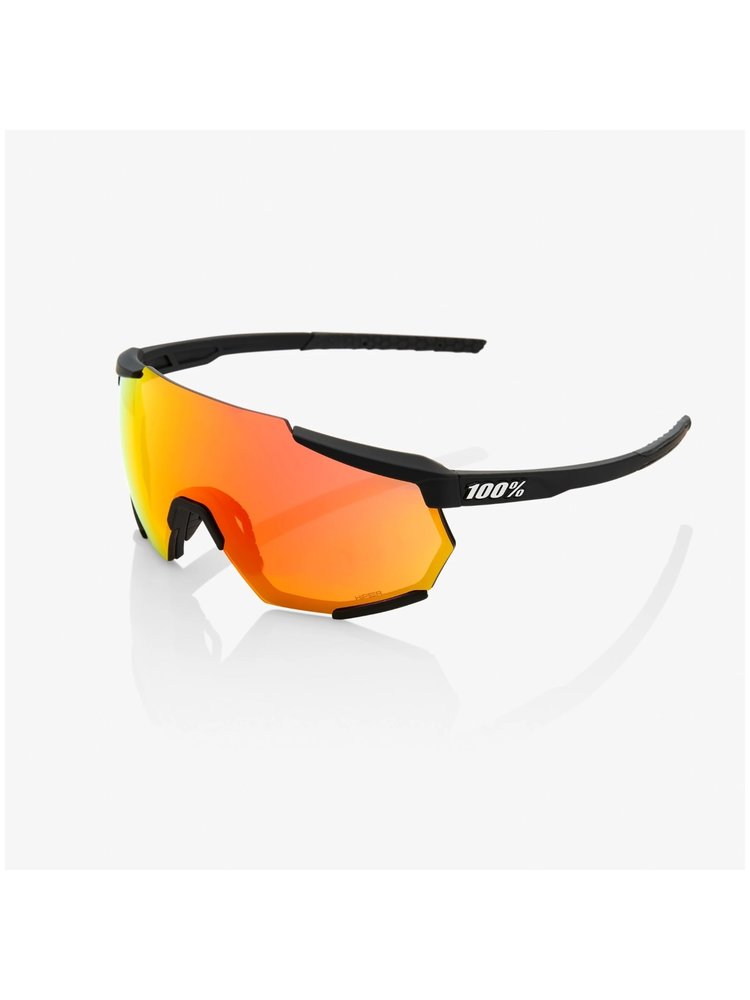 100 Percent 100% Lunettes Racetrap - Soft Tact Black - HiPER Red Multilayer Mirror Lens