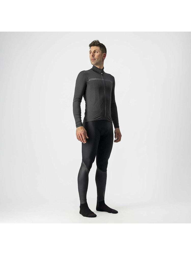 Castelli Castelli Maillot Pro Thermal Mid LS Gris