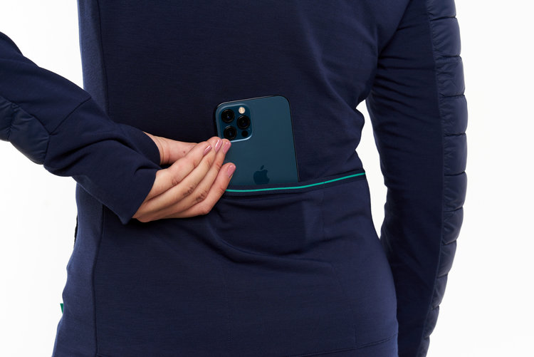 Peppermint Peppermint Manteau Hybride Bleu Marin