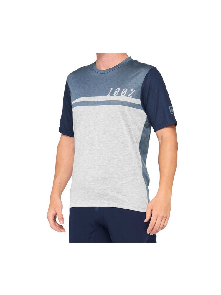 100 Percent 100% Maillot "Airmatic" Gris / Bleu