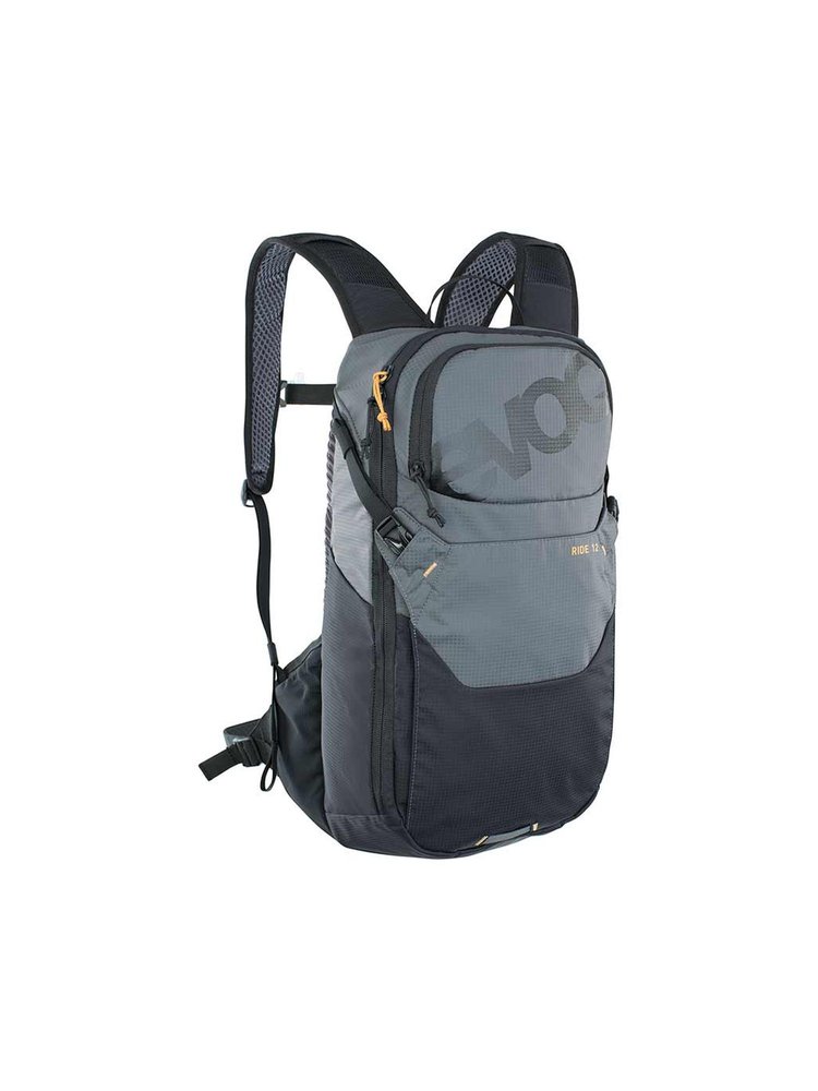 EVOC EVOC, Ride 12, Sac d'hydratation, Volume: 12L, Réservoir: Inclus (2L), Carbone/Gris