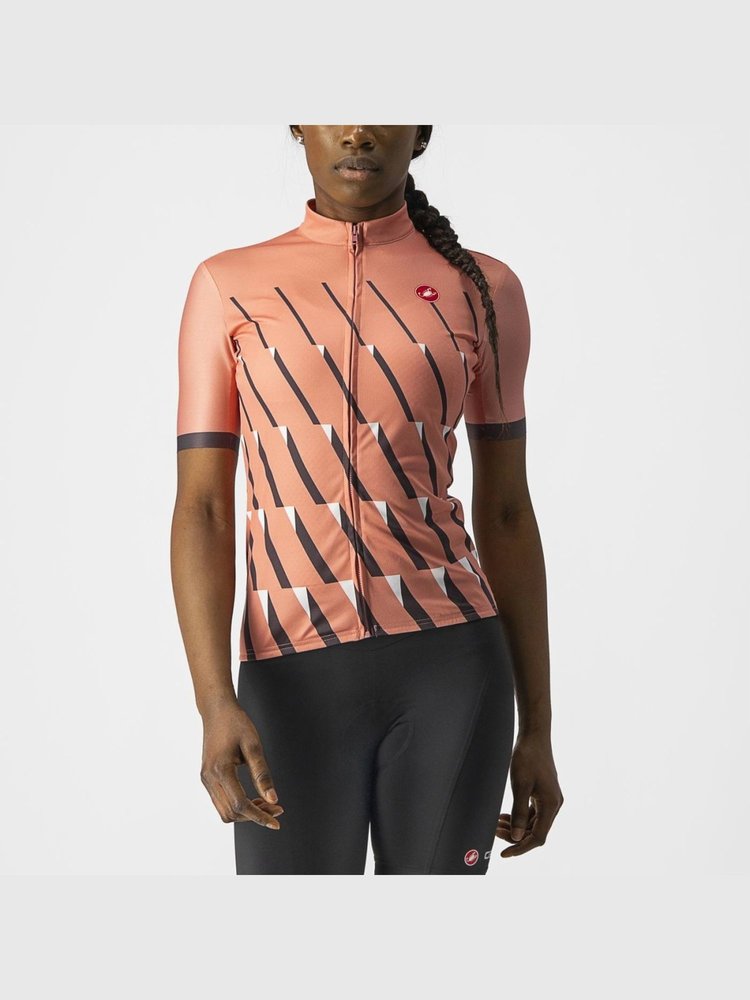 Castelli Castelli Maillot Femme Pendio Rose / Gris