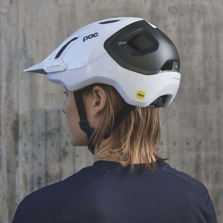 POC POC Casque Axion Race MIPS Blanc / Noir Mat