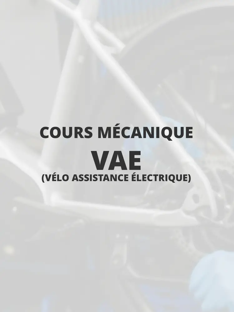 Cours Mécanique - Vélo Assistance Électrique -
