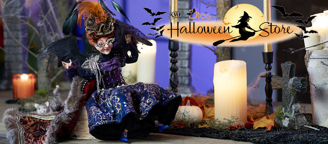 Mark Roberts Halloween Witches, Skeletons, Pumpkins and More than the Digs N Gifts Halloween Store