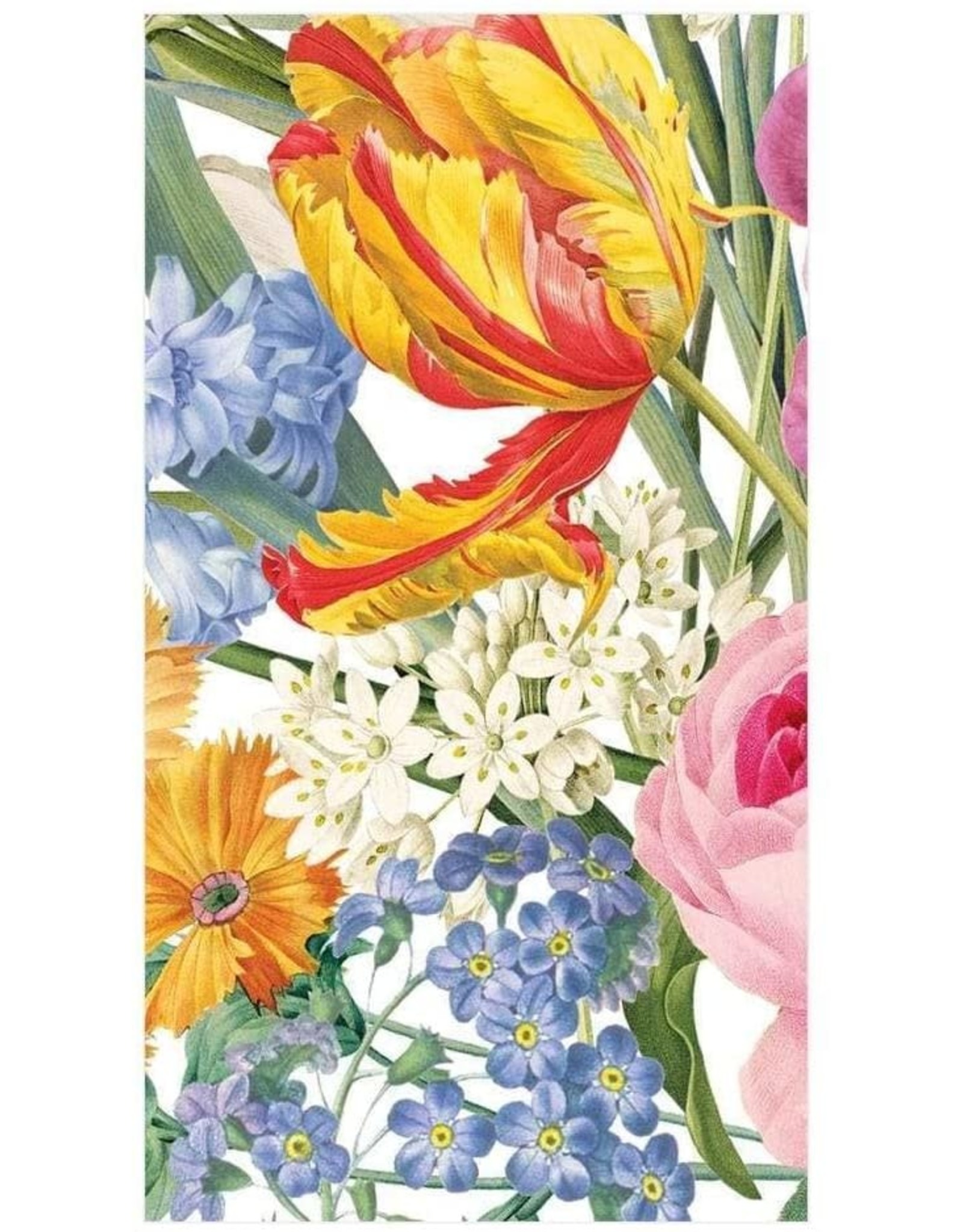 Caspari Paper Guest Towel Napkins 15pk Spring Redoute Floral Butterfly