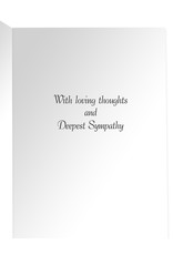 Caspari Sympathy Card Purple Hydrangea