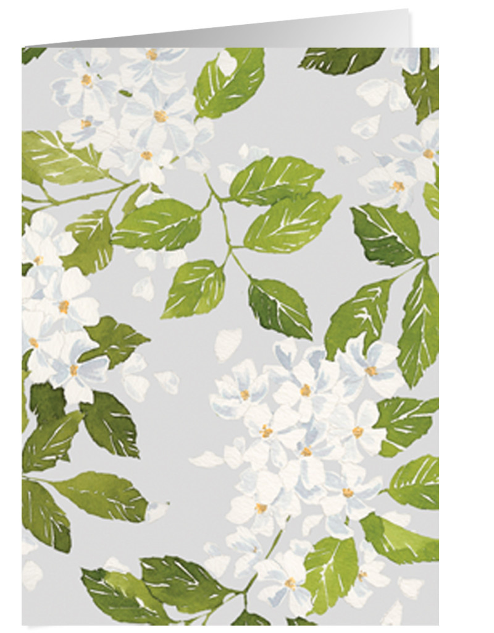 Caspari Blank Card Blanc De Blancs Flowers