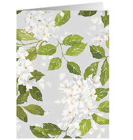 Caspari Blank Card Blanc De Blancs Flowers