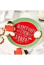 Twos Company Hands Off These Cookies Are For Santa Cookie Plate