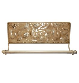 Cape Shore Metal Stamped Beach Shells Design Small Hand Towel Rack