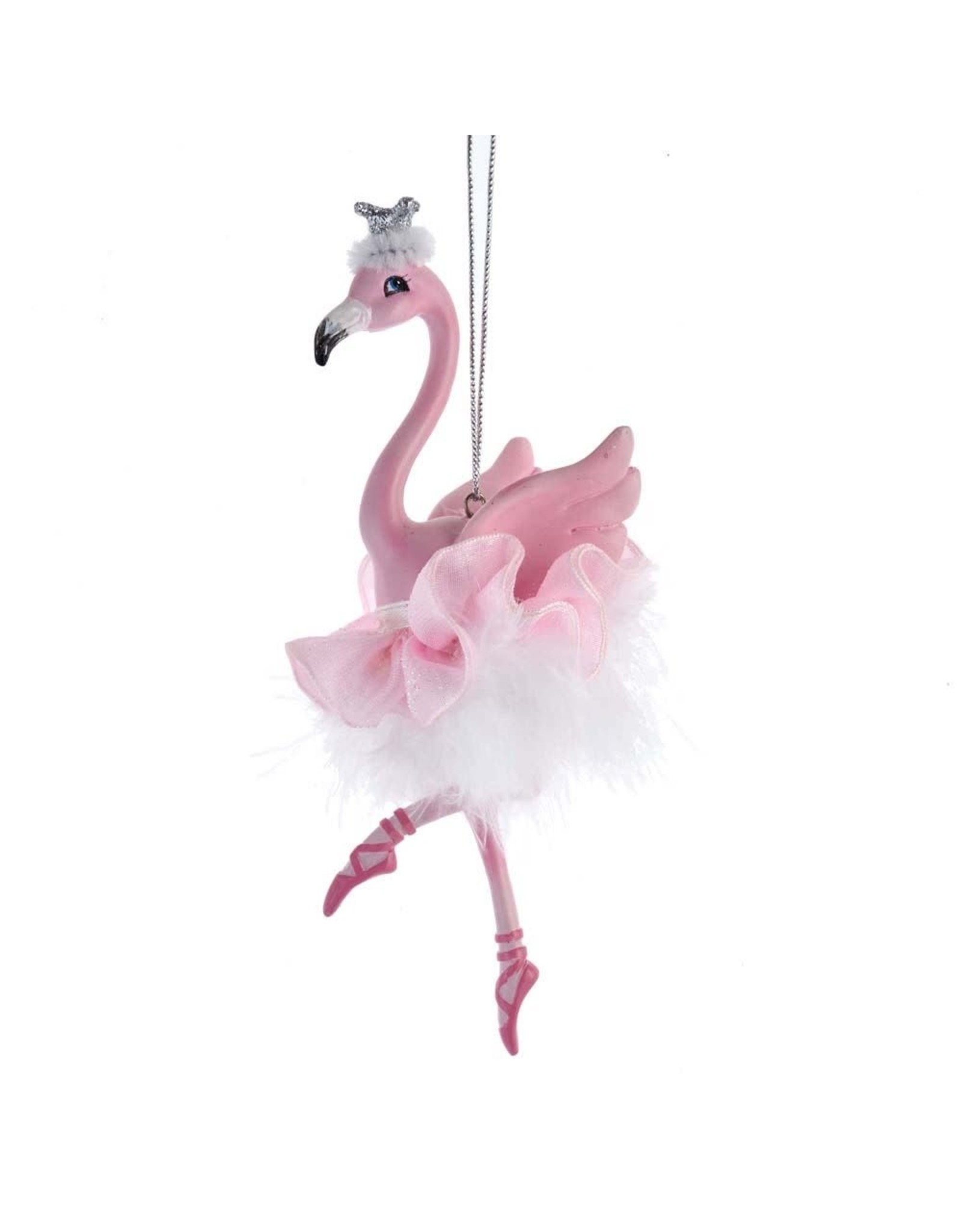Kurt Adler Flamingo Ballerina Christmas Ornament