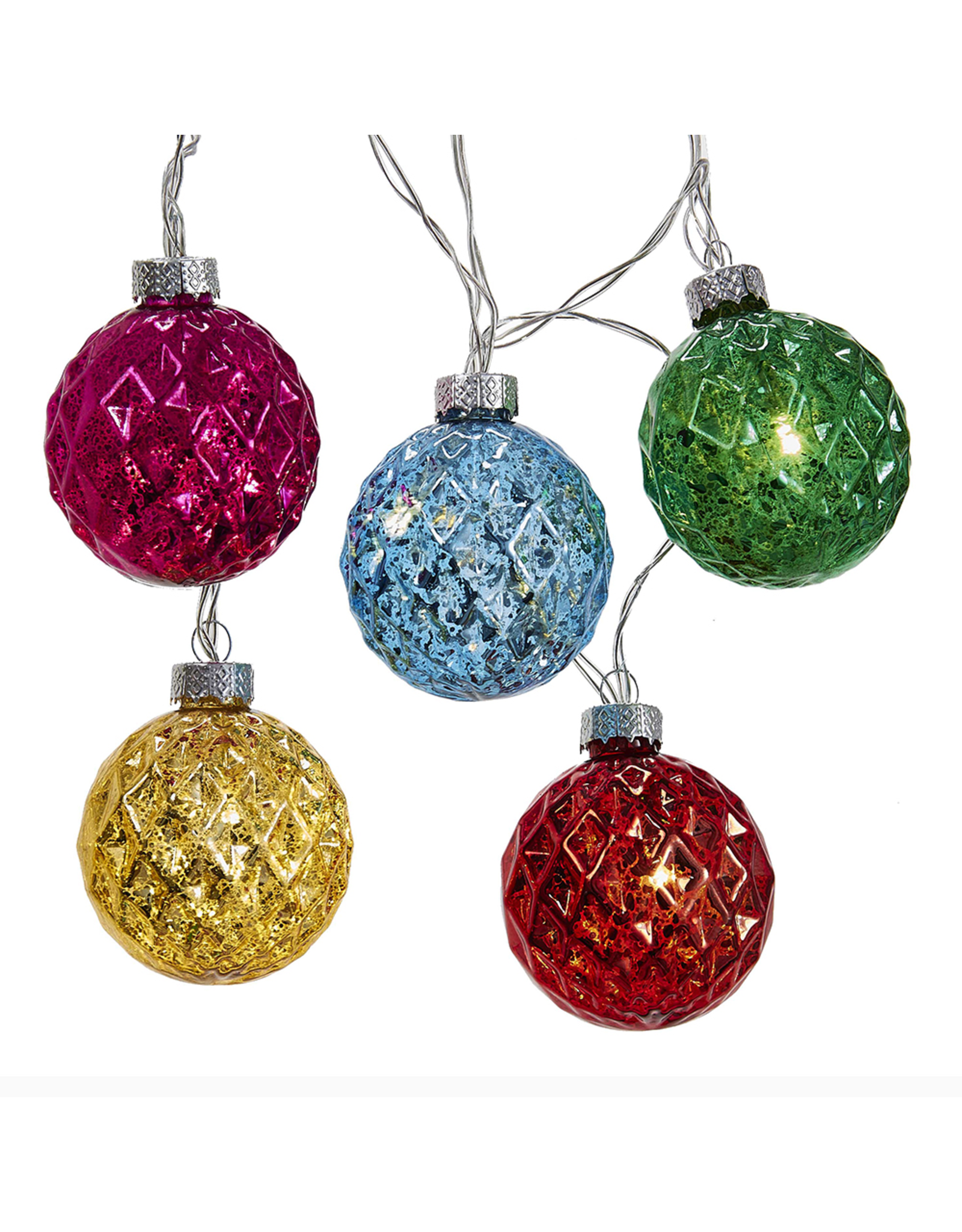 Kurt Adler Battery-Operated 10-Piece Multi-Colored Diamond Light Set