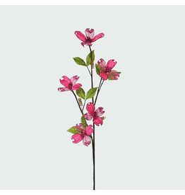 Kurt Adler Pink Dogwood Spray 32 inch Christmas Flowers Floral