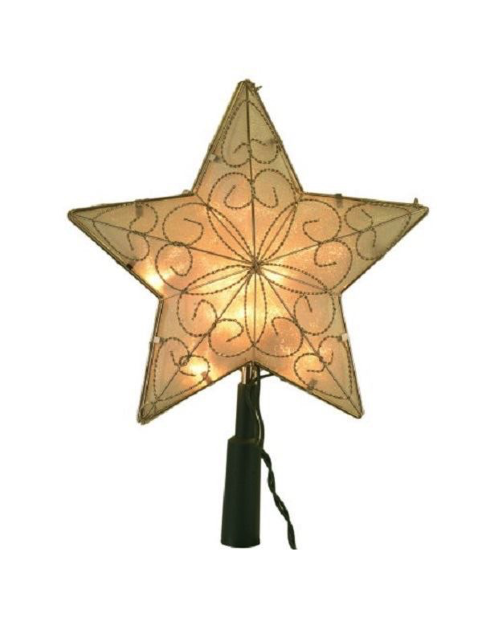 Kurt Adler Christmas Tree Topper 5 Point Wire Star 8.5 inch