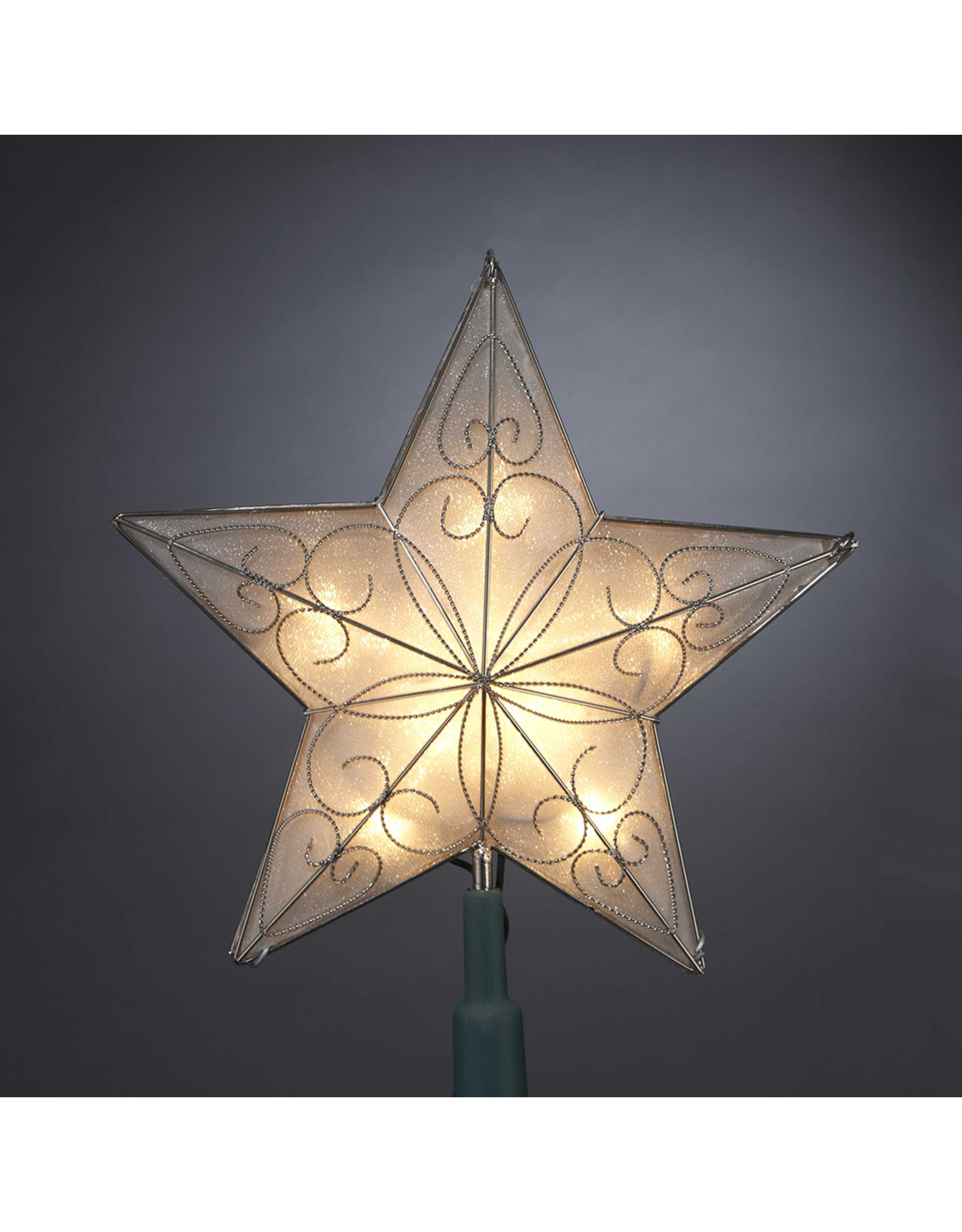 Kurt Adler Christmas Tree Topper 5 Point Wire Star 8.5 inch