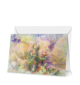 By The Seas-N Greetings Blank Note Card Florida Reef Spring Bouquet