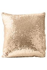 Twos Company Dash of Dazzle Sequin PIllow Gold