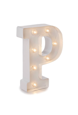 Darice LED Light Up Marquee Letter W 915-750 Galvanized Silver Metal