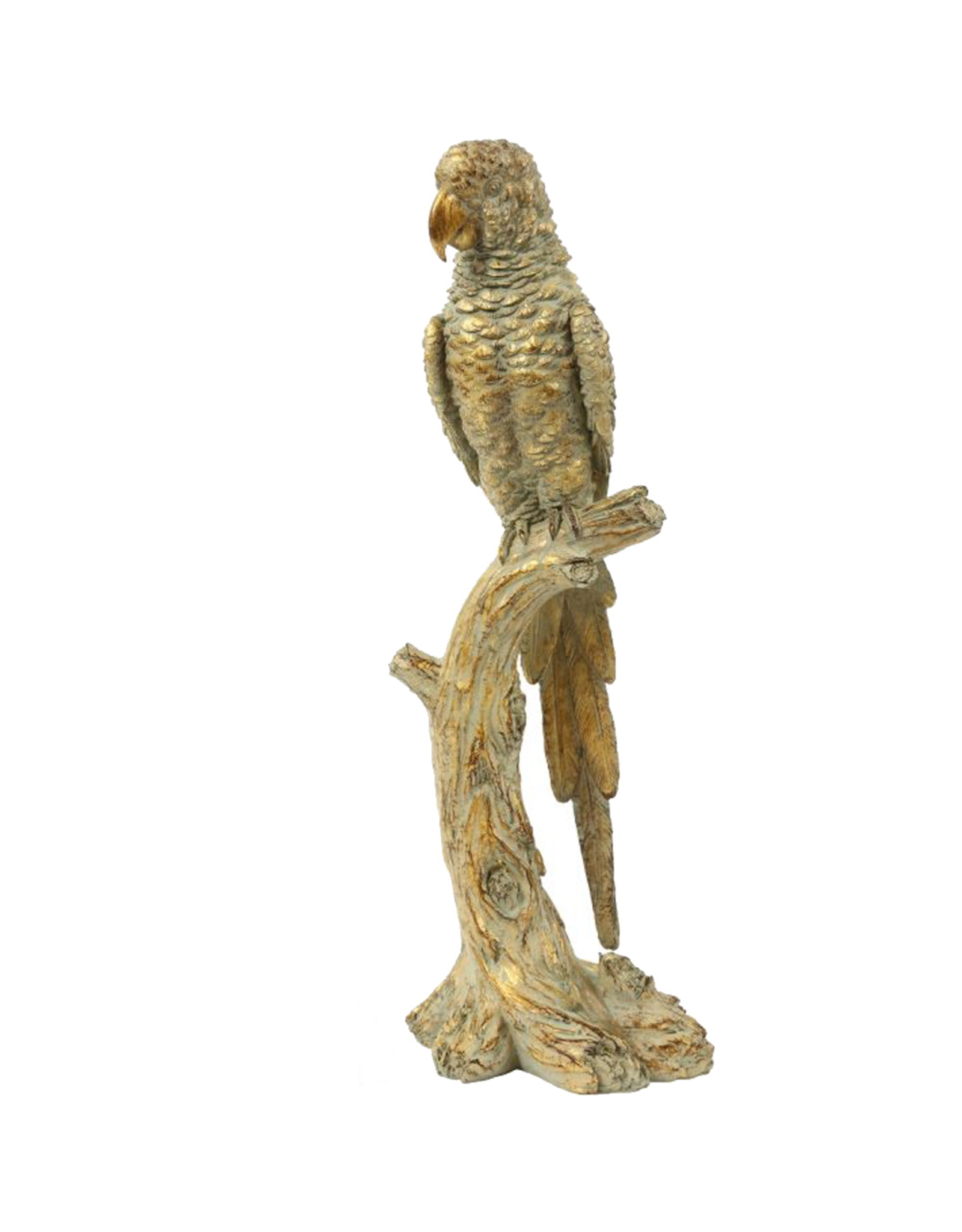 Mark Roberts Home Decor Decorative Parrot on Branch Table Piece-B- 18 inch