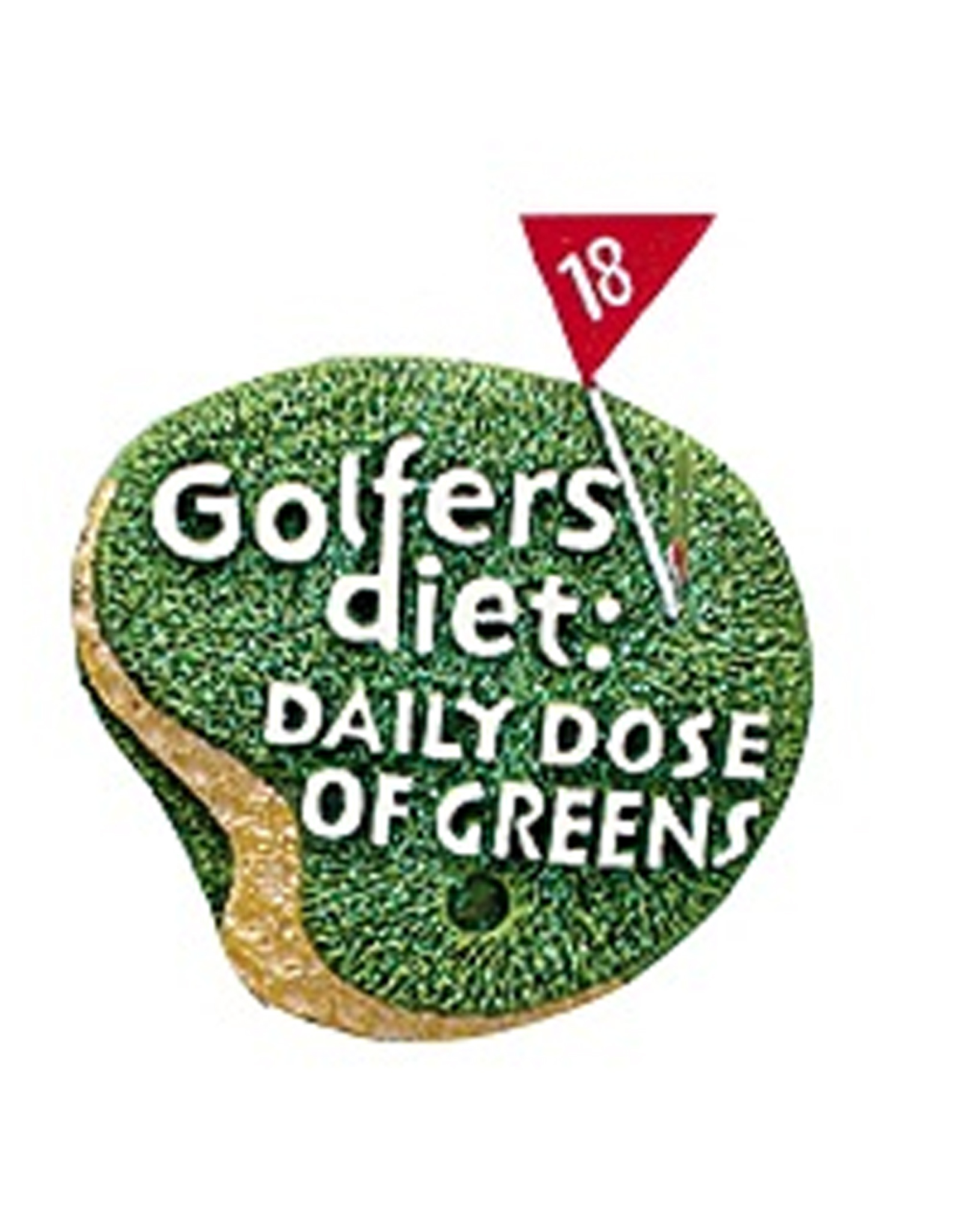 Kurt Adler Golfers Ornament Golfers Diet Daily Dose of Greens -C