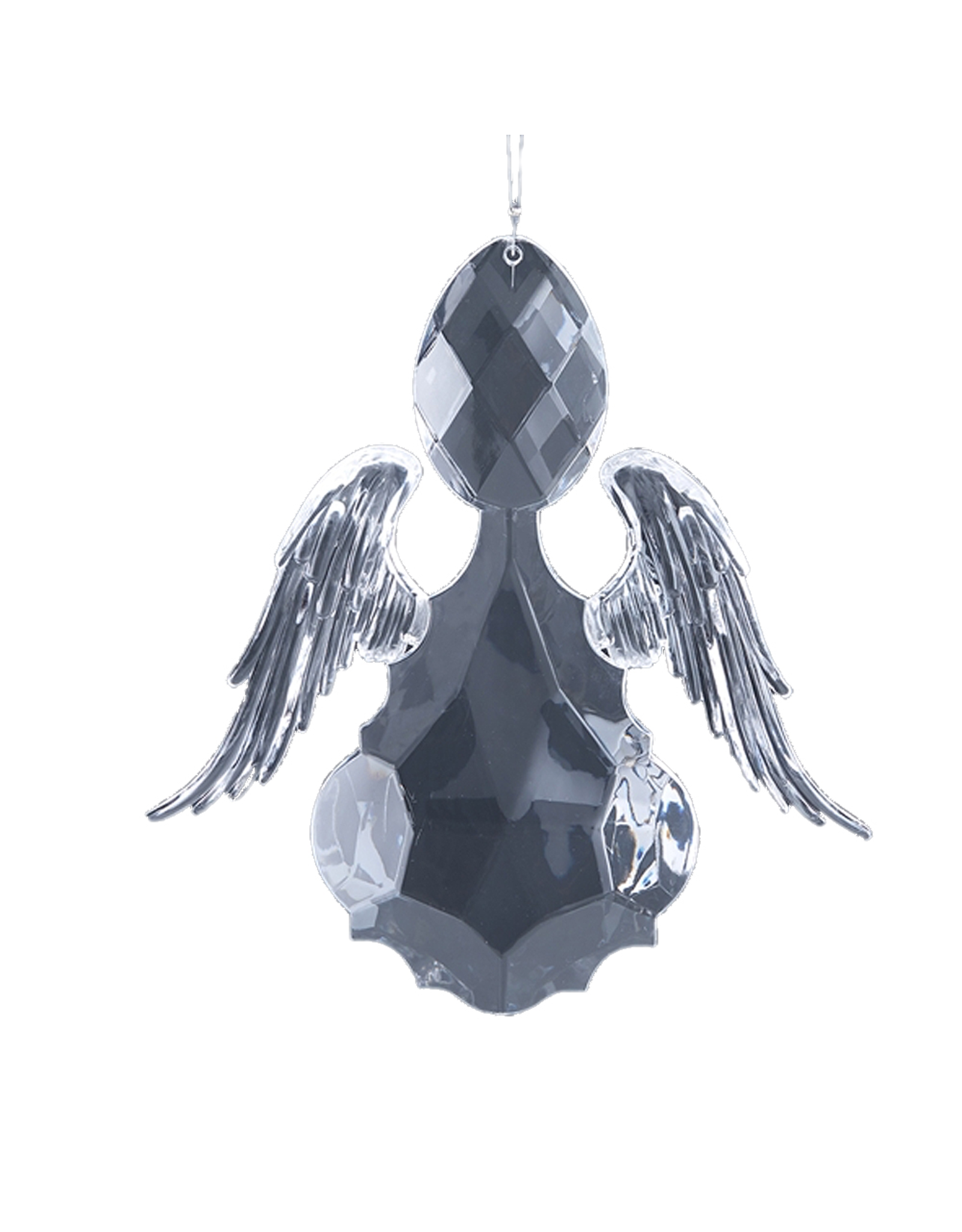 Twos Company Clear Acrylic Angel Ornament 6 Inches