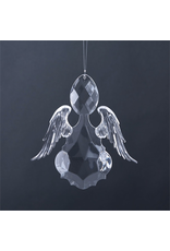 Twos Company Clear Acrylic Angel Ornament 6 Inches