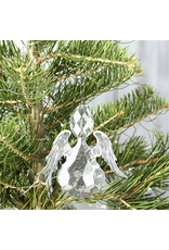 Twos Company Clear Acrylic Angel Ornament 6 Inches